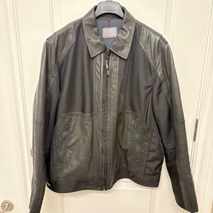 Men's Tumi Black Leather Jacket